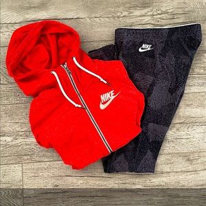 Nike Legging & Hoodie Set XS